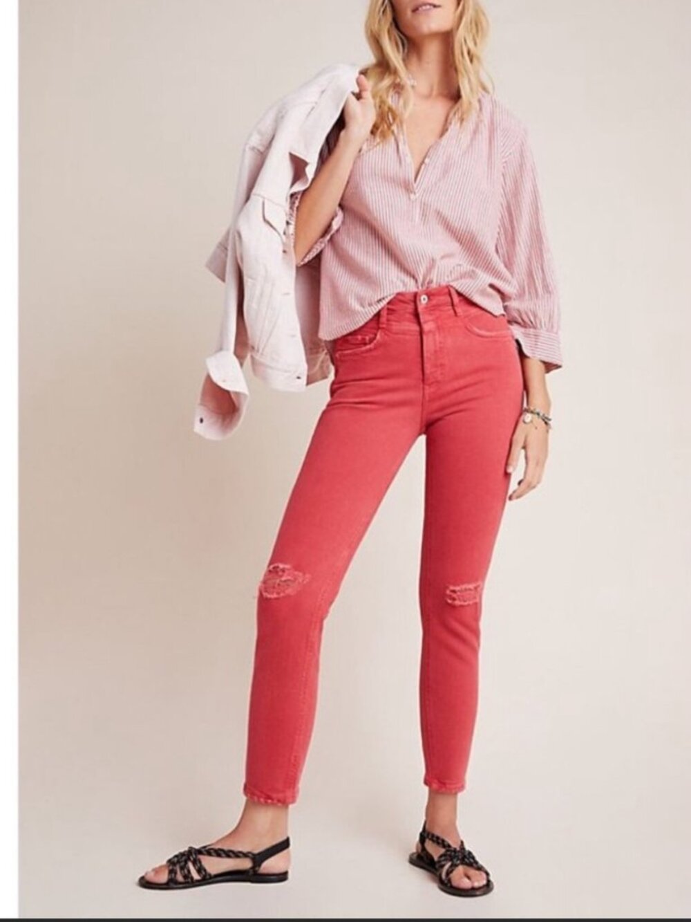 Anthropologie Pilcro & The Letterpress High Rise Slim 25